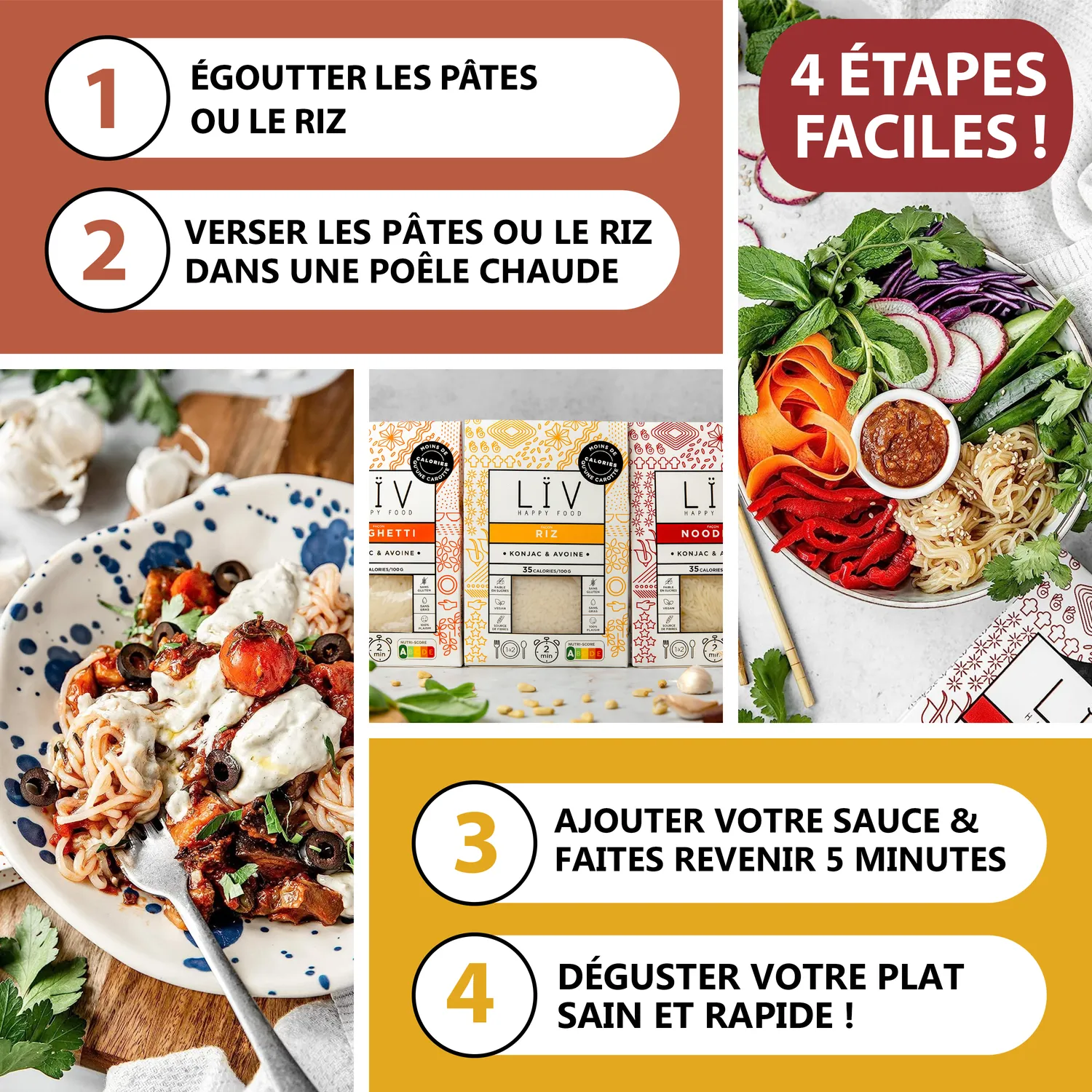 LÏV Happy Food Pack Minceur konjac box senza zuccheri