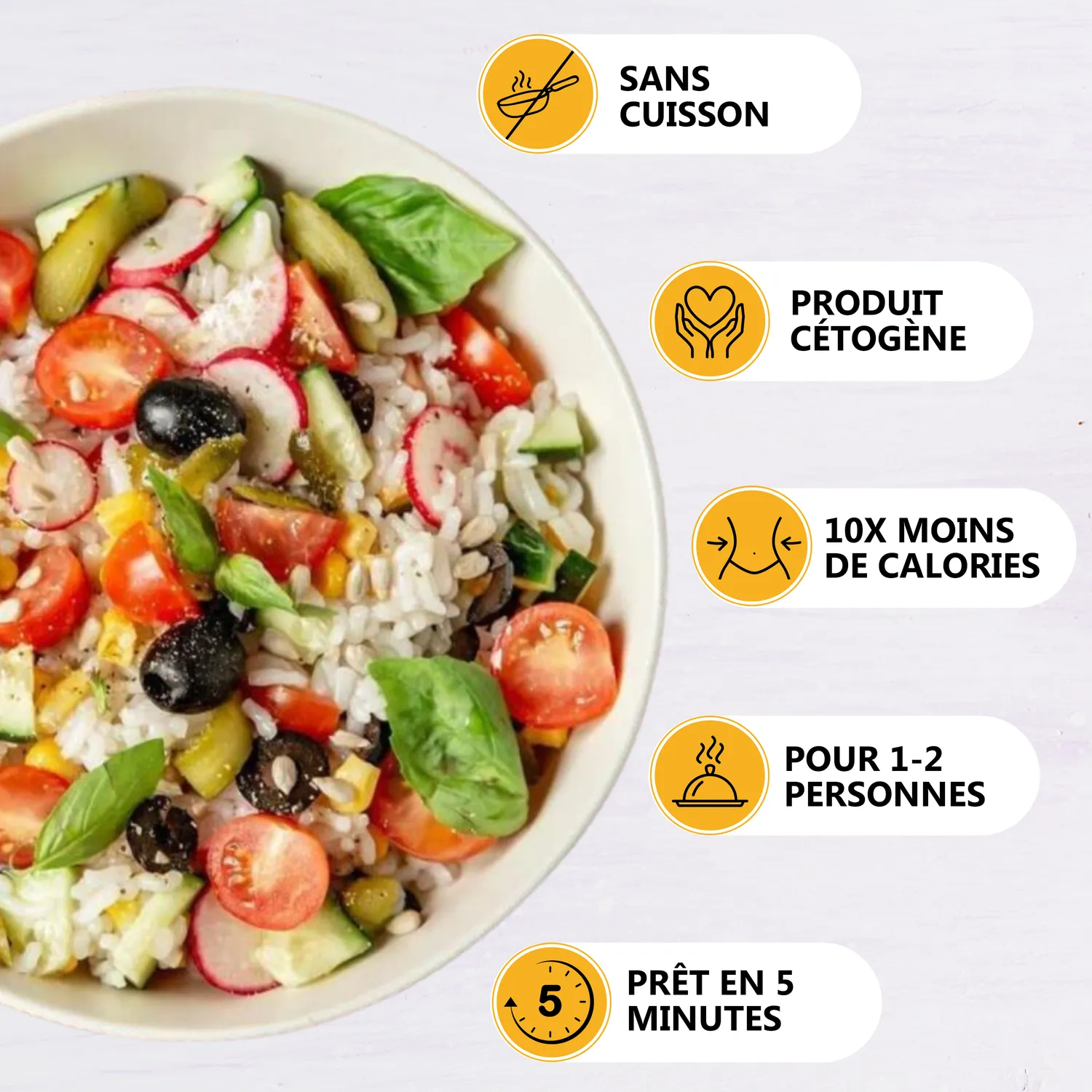 LÏV Happy Food Riso konjac 6 pezzi senza glutine