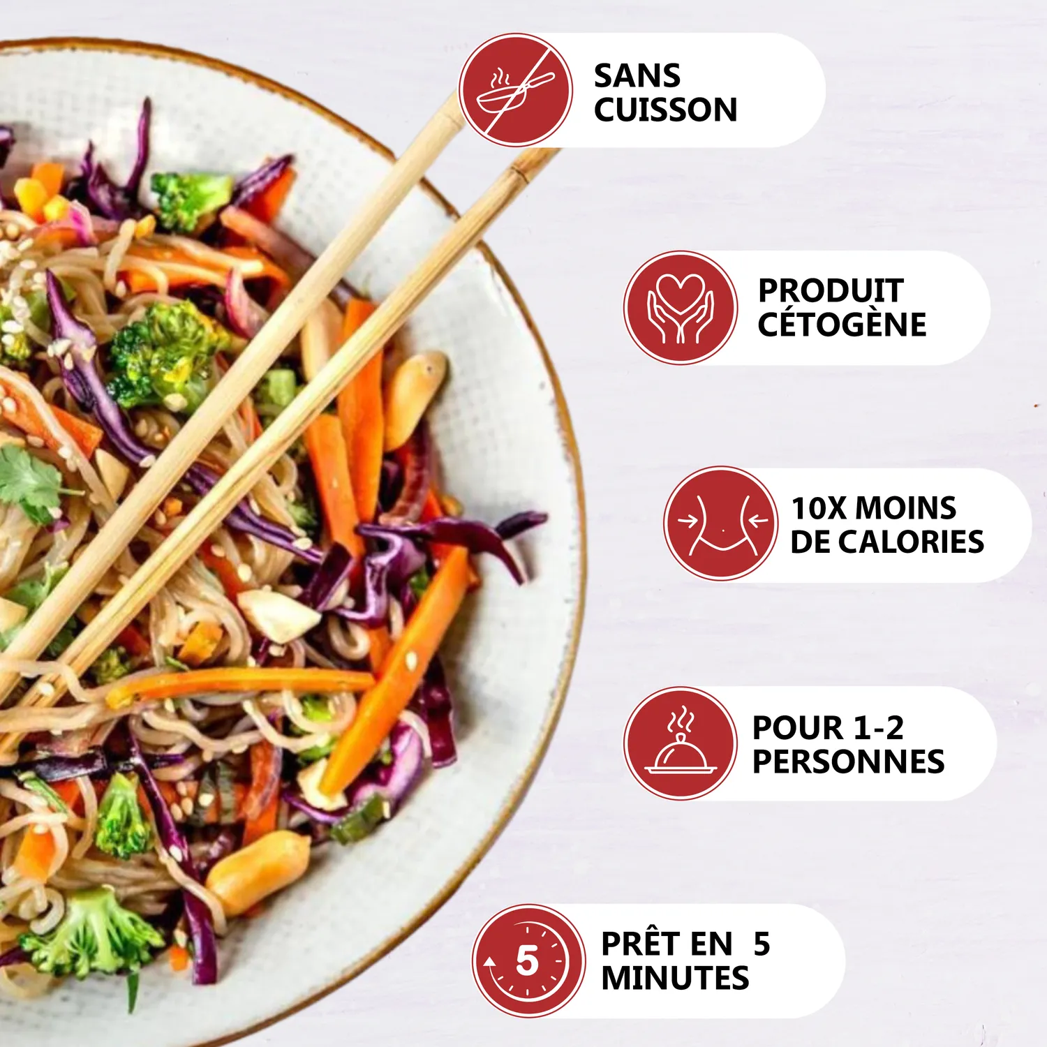 LÏV Happy Food Noodles konjac 6 pezzi senza glutine