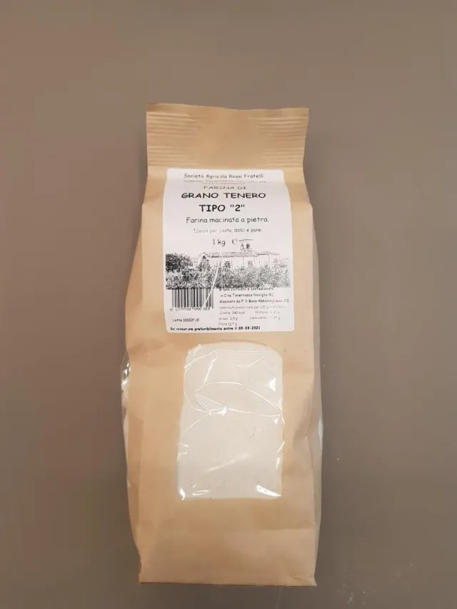 Top Italia Farina Grano Tenero Tipo 2 macinata pietra 1 kg