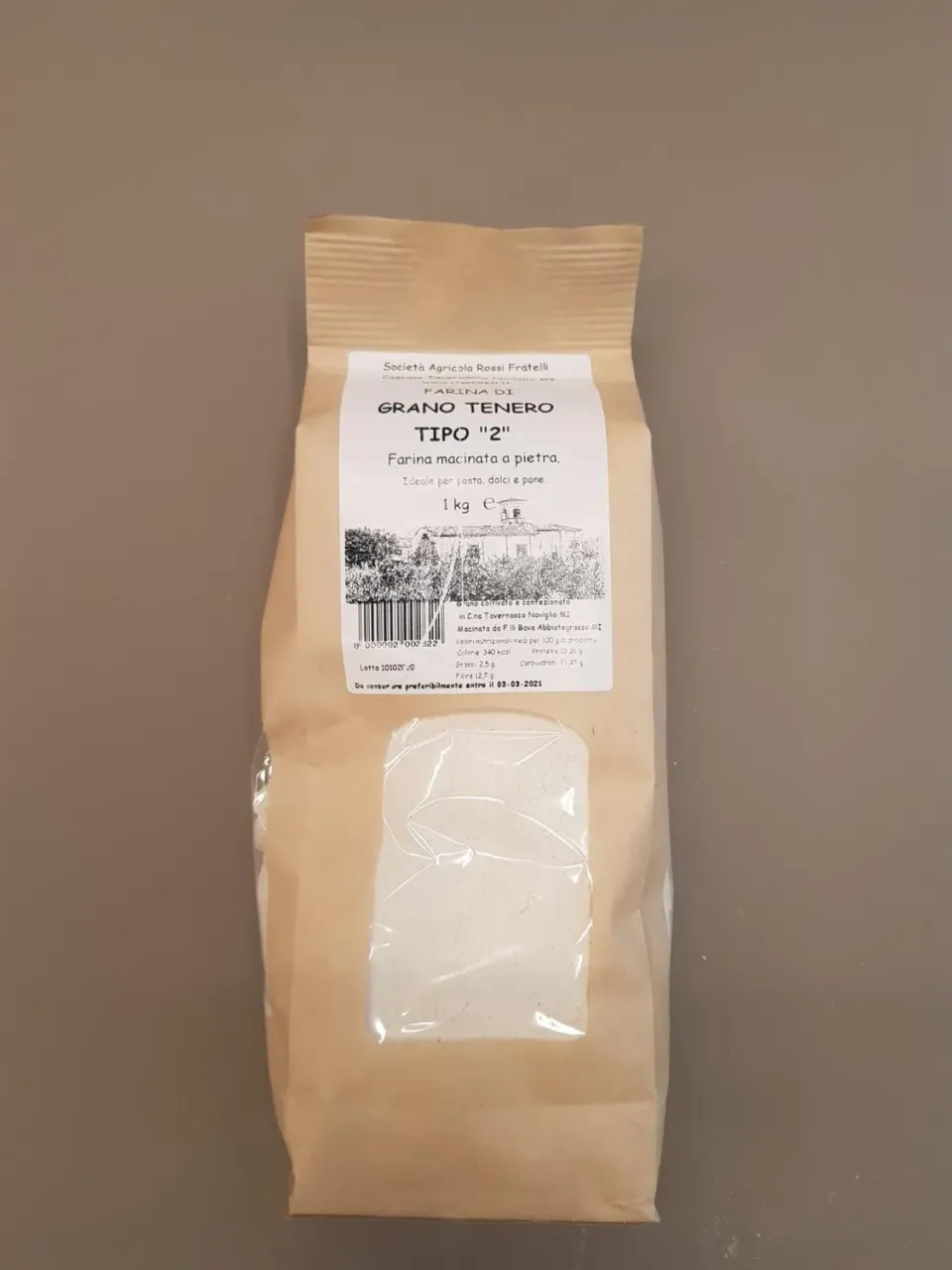 Top Italia Farina Grano Tenero Tipo 2 macinata pietra 1 kg