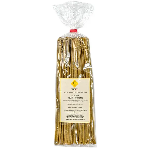 Top Italia Linguine Aglio e Basilico pasta 500 g aromatizzata
