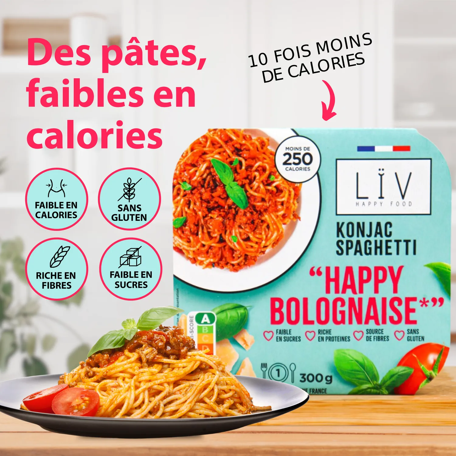 LÏV Happy Food Bolognese konjac 6 piatti senza glutine