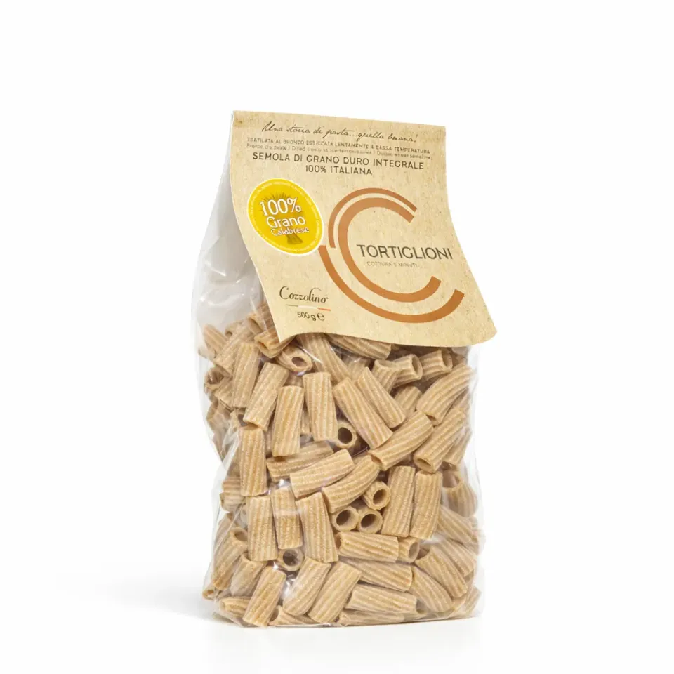 Pastificio Cozzolino Tortiglioni Integrali pasta macinata a pietra