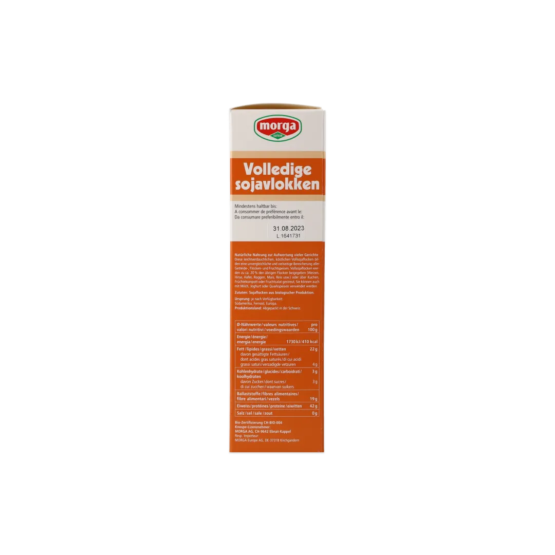 Morga Fiocchi di Soja Bio fiocchi 250 g proteici