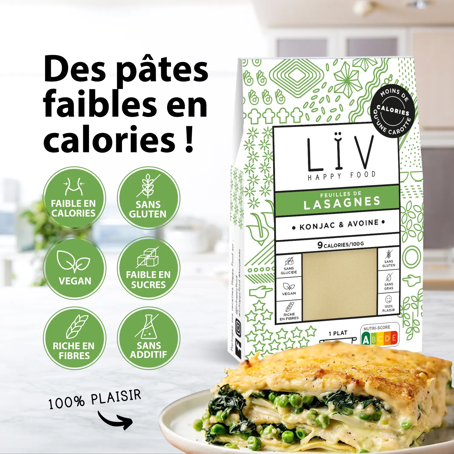 Lïv Happy Food Lasagne konjac 6 pacchetti dietetiche