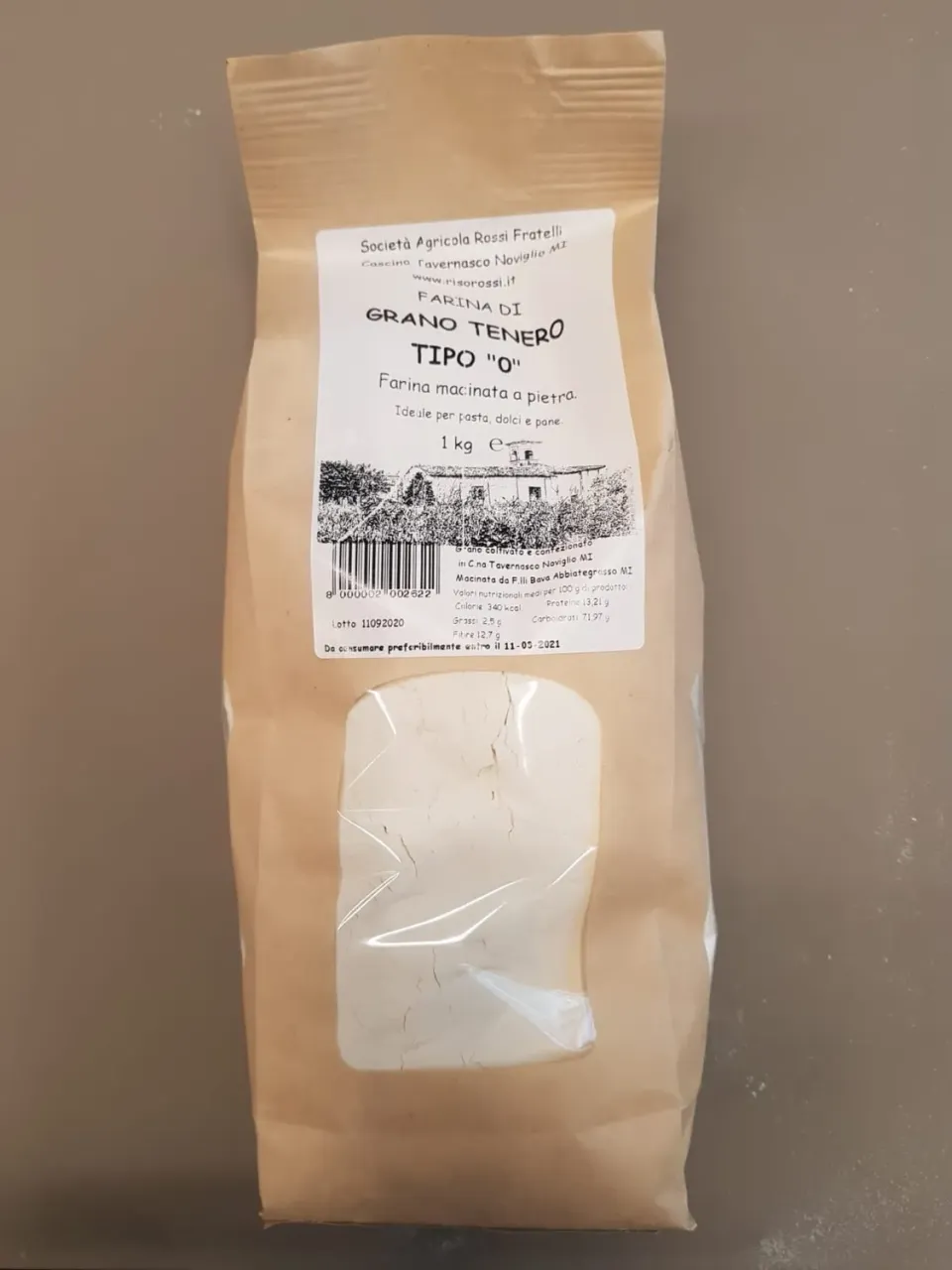 Cascina Tavernasco farina tipo 0 macinata a pietra 1 kg
