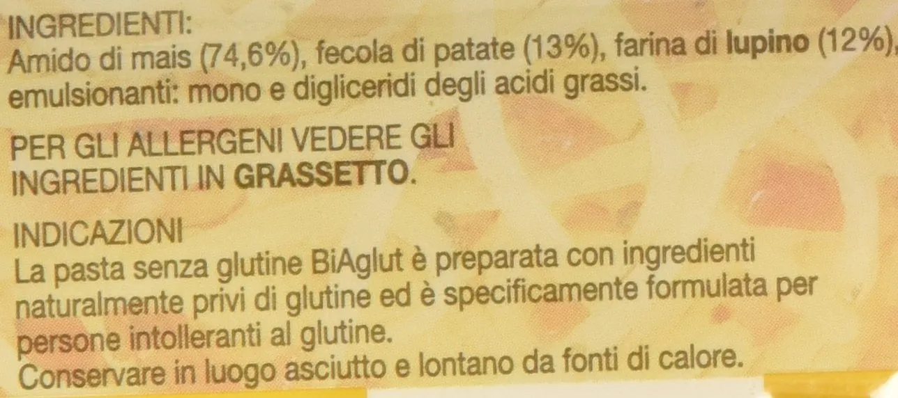 Biaglut Linguine 500g senza glutine di mais