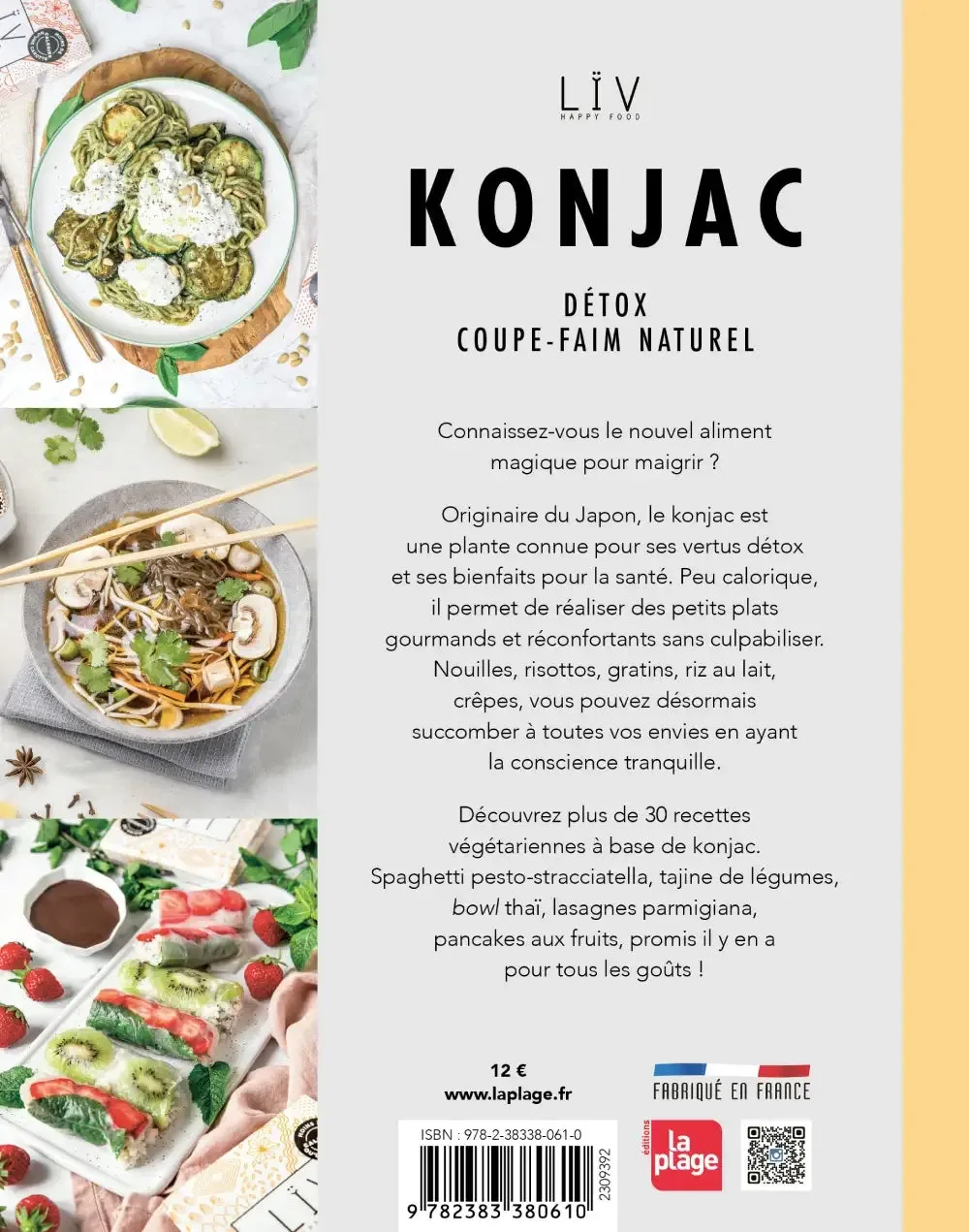 Lïv Happy Food Veggie libro ricette konjac 35 ricette