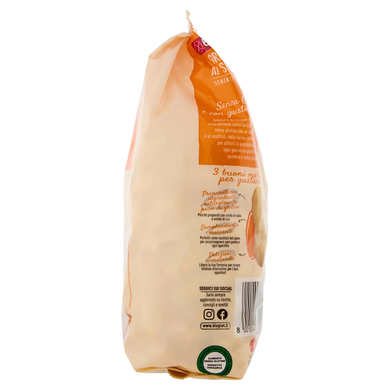 Biaglut Grissini Sesamo senza glutine 150g 6 pezzi