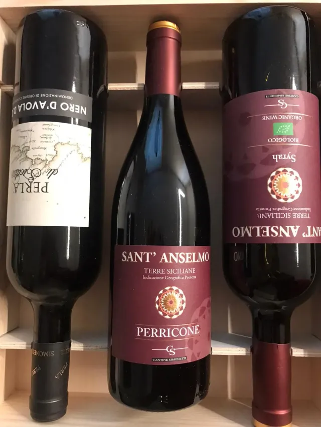 Top Italia Cassetta Legno Vini Rossi Siciliani pregiati