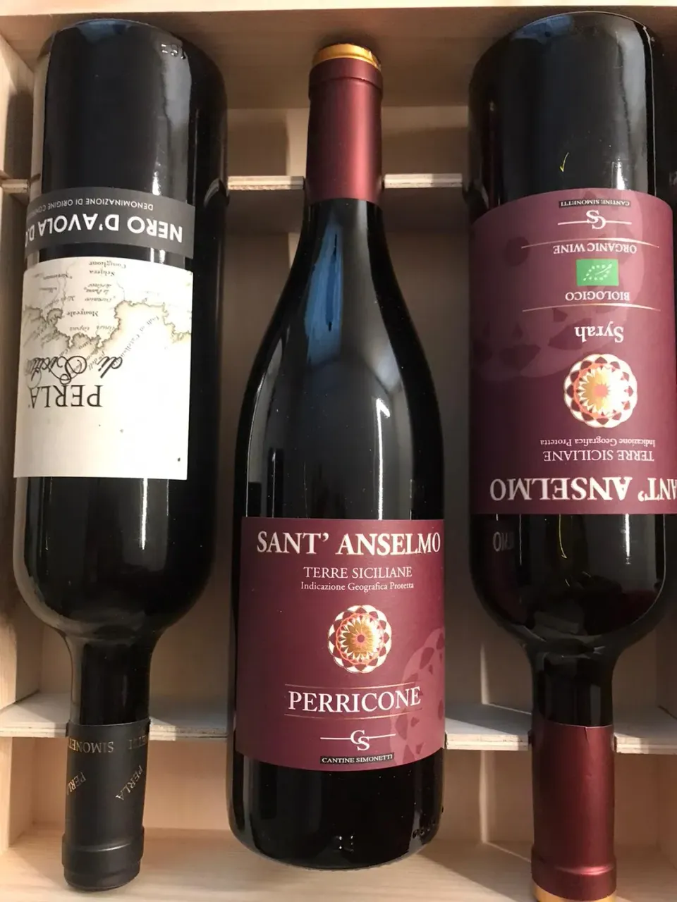 Top Italia Cassetta Legno Vini Rossi Siciliani pregiati