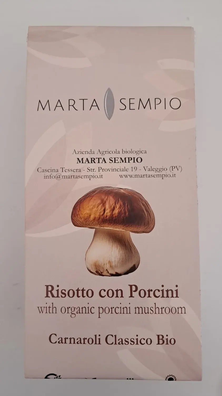 LAZIO Km0 risotto carnaroli classico bio riso porcini 2-3 persone