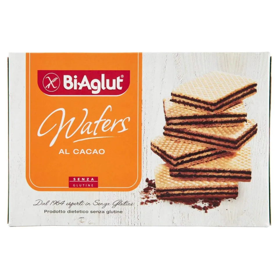 Biaglut Wafers Cacao wafer senza glutine 12x175g al cacao