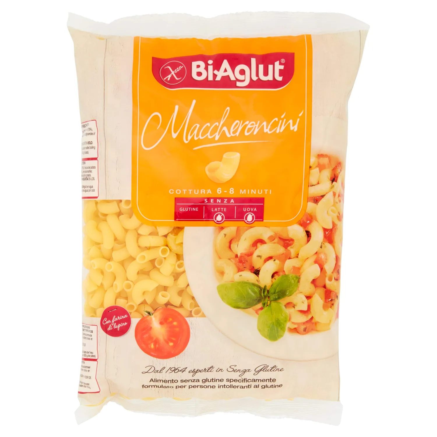 Biaglut Pasta Maccheroncini senza glutine 500g 6 pezzi