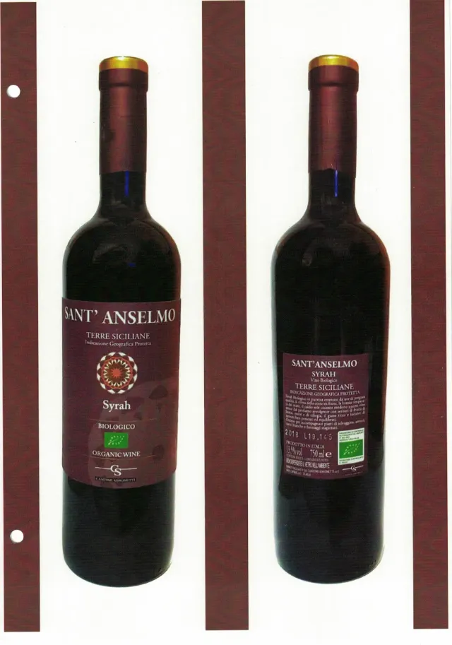 Sant'Anselmo Syrah Bio Terre Siciliane vino rosso
