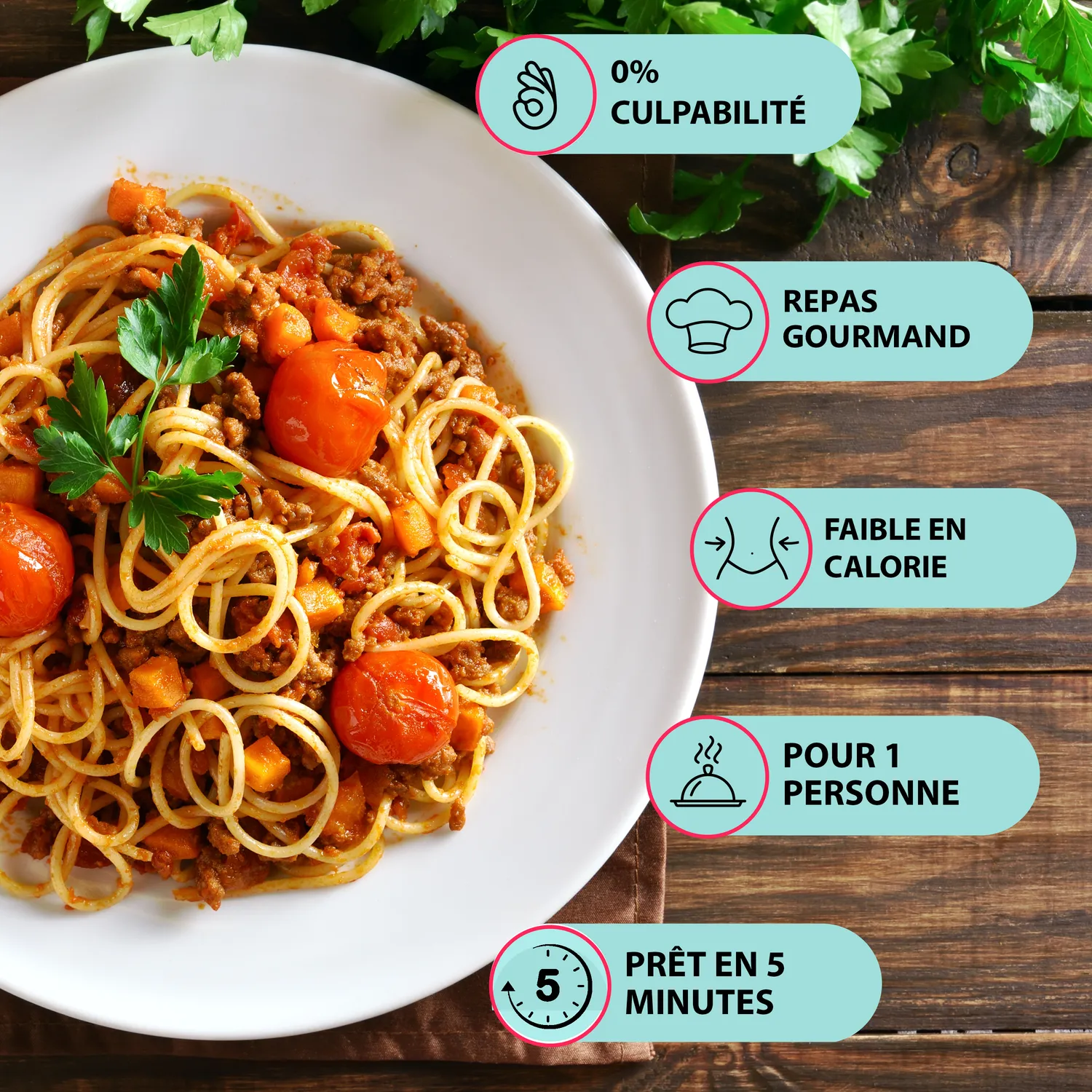 LÏV Happy Food Bolognese konjac 6 piatti senza glutine
