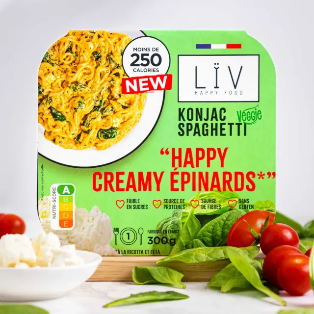 Lïv Happy Food Konjac ricotta spinaci 6 piatti leggeri