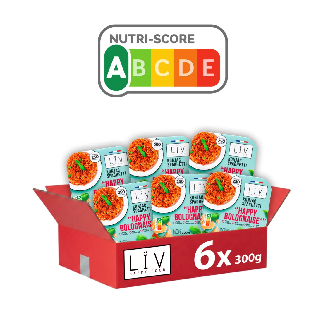 LÏV Happy Food Bolognese konjac 6 piatti senza glutine