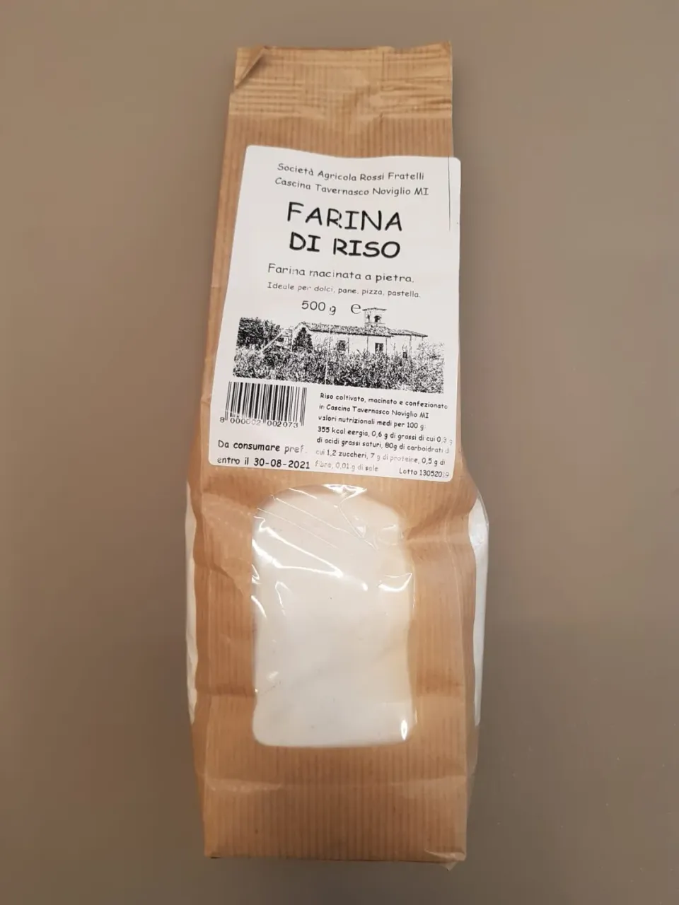 Cascina Tavernasco Farina di Riso 500 g pietra