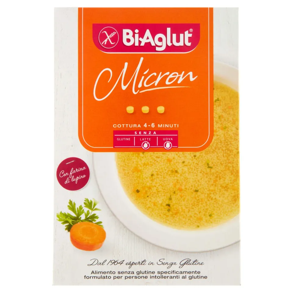 Biaglut Pastina Micron senza glutine 12x250g uova mais