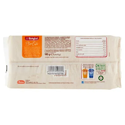 Biaglut Plumcake Yogurt senza glutine 6 x 180g