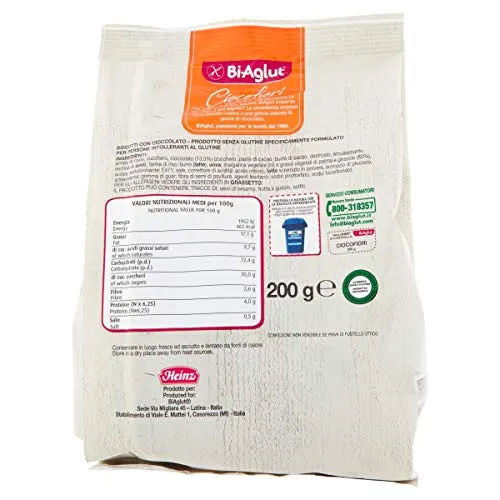 Biaglut Ciocofiori biscotti 6x200g senza glutine
