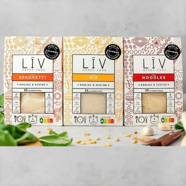 LÏV Happy Food Box Découverte pasta konjac 6 pezzi senza glutine