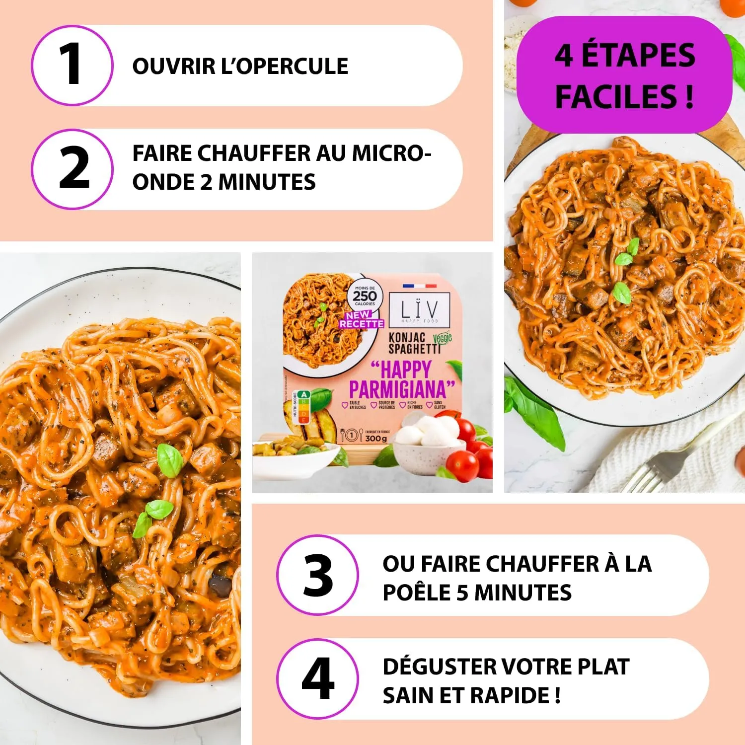 Lïv Happy Food Konjac parmigiana 6 piatti leggeri