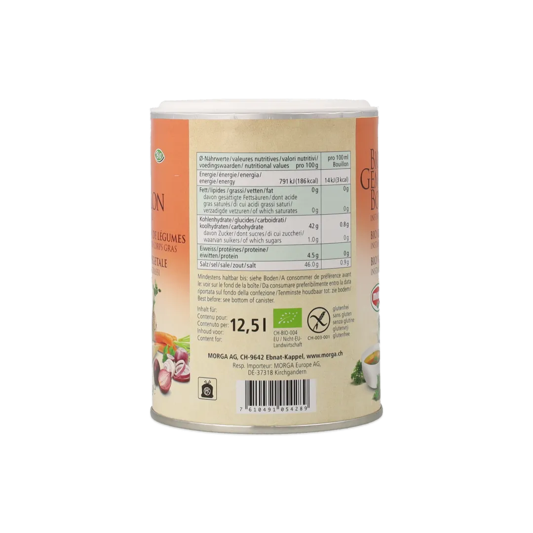 Morga Brodo Vegetale Bio brodo granulato 250 g leggero