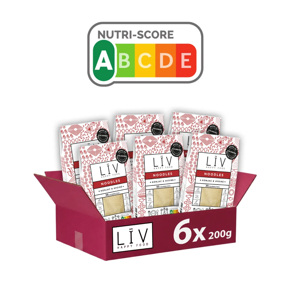 LÏV Happy Food Noodles konjac 6 pezzi senza glutine