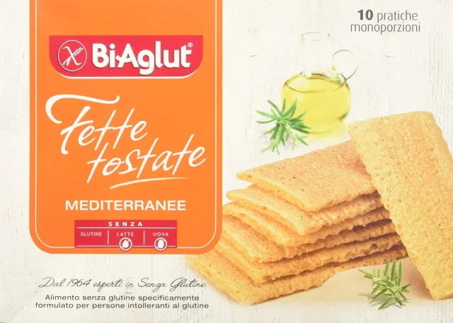 Biaglut Fette Tostate Mediterranee 10x24g senza glutine