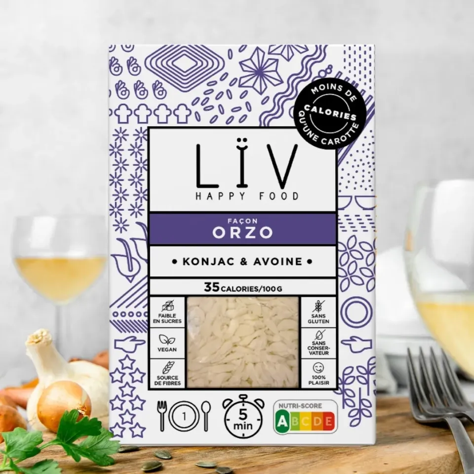 Lïv Happy Food Orzo pasta konjac avena Start Box 6 pezzi