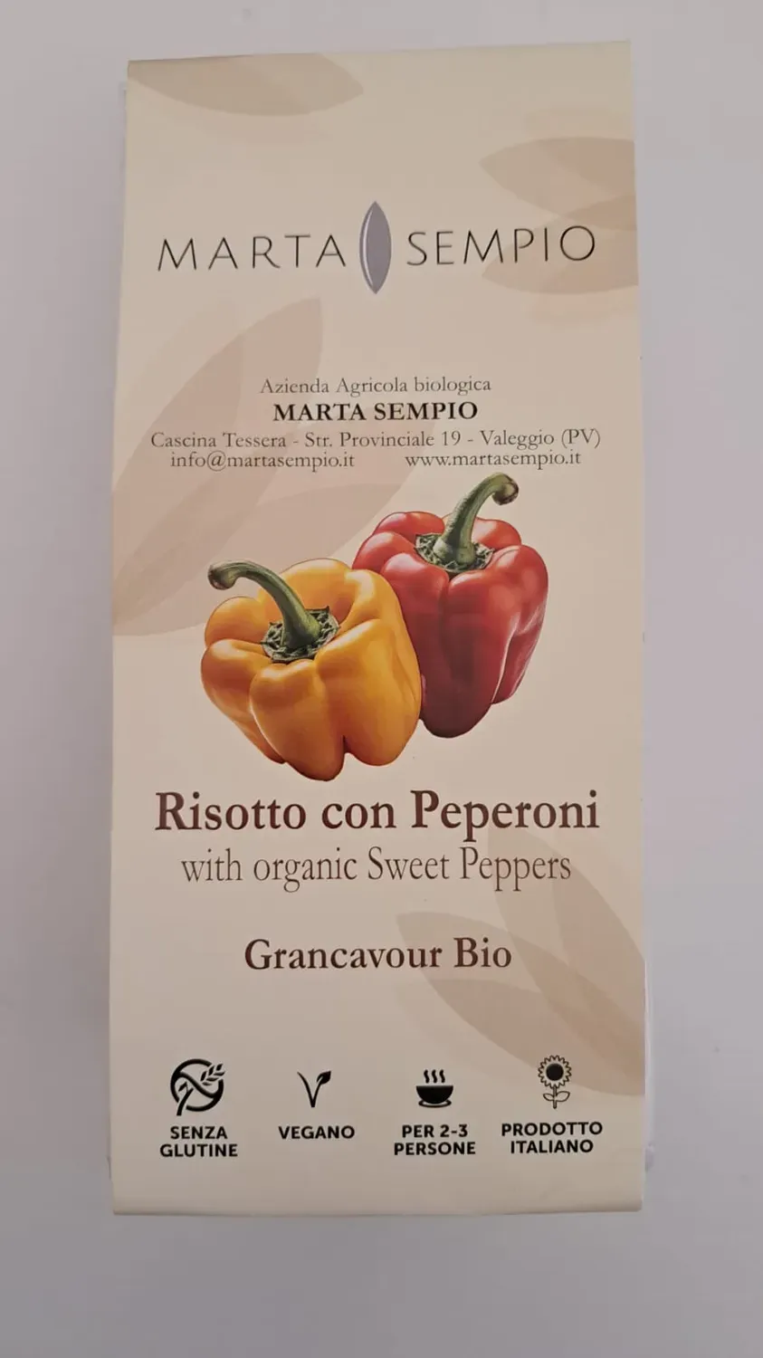 LAZIO Km0 Risotto Grancavour Bio peperoni 2-3 porzioni