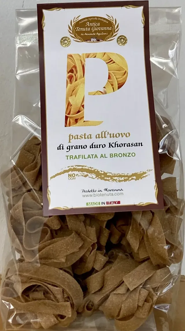 LAZIO Km0 Pappardelle all’uovo pasta Khorasan bio