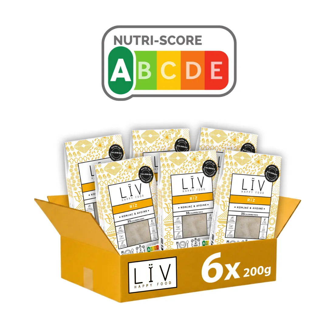 LÏV Happy Food Riso konjac 6 pezzi senza glutine