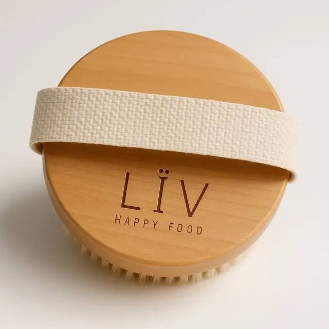 LÏV Happy Food Brosse Corps spazzola corpo legno setole naturali