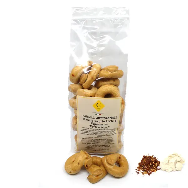 Top Italia Taralli Artigianali snack ricotta forte pecorino