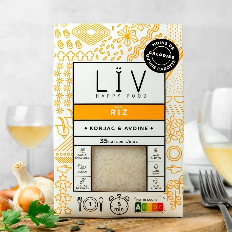 LÏV Happy Food Riso konjac 6 pezzi senza glutine