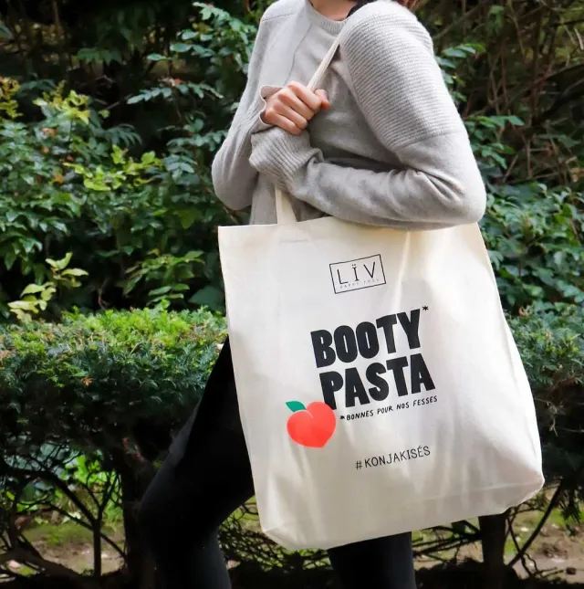 Lïv Happy Food Maxi Tote Bag borsa tela