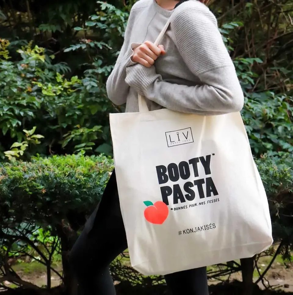 Lïv Happy Food Maxi Tote Bag borsa tela